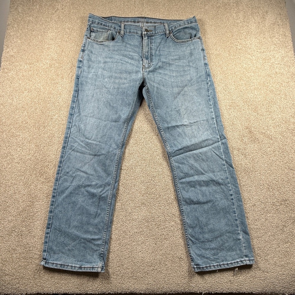 Levi Strauss Signature Relaxed Fit Mens 36x29‎ Jeans Light Wash